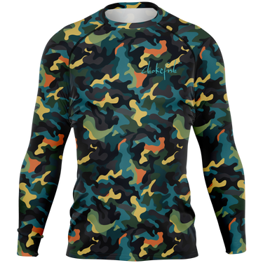 Chokefish™ Long Sleeve Rashguard Camouflage Men's Shirt-009